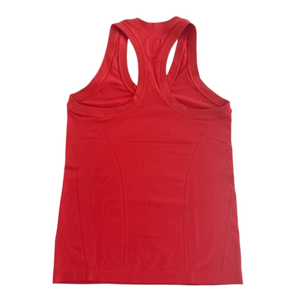 Athleta Razorback Fitted Neon Red/Orange Tank Top Yoga Activewear Size Small - Picture 5 of 8